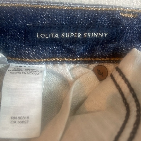 Lucky Brand Lolita Super Skinny Raw Hem Jeans 6/28 - Picture 6 of 11